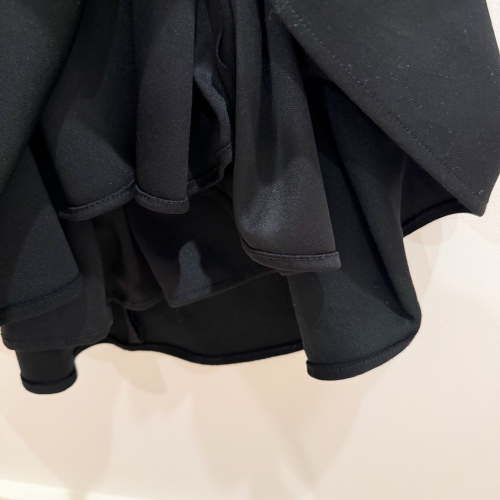 Off-Shoulder Bell Sleeve Jersey Evening Gown - Picture 9 of 13